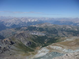 Panorama verso Sestriere dalla vetta