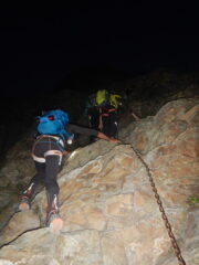 Sulla ferrata di primo mattino