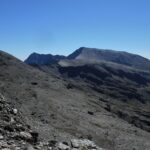 Dal colletto sotto il Veleta appare il Mulhacen, lontanissimo....