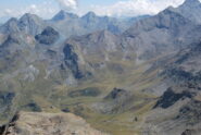 Dalla vetta: la testata del Vallone di S. Marcel