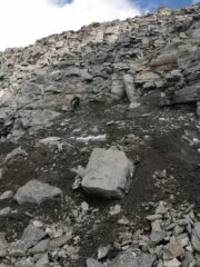 L'attacco per la cresta sud