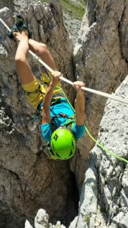 Il passaggio sulle funi