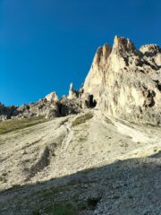 Ultima parte del ghiaione di rientro