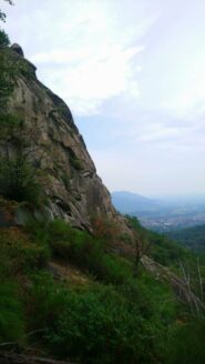 Il settore strapiov visto dal settore sud con Cumiana sullo sfondo