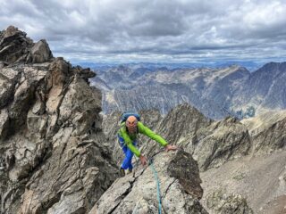 Papà sulla cresta finale