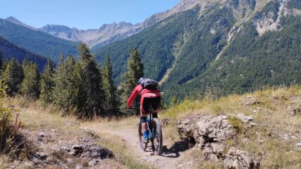 Inizio discesa dal forte