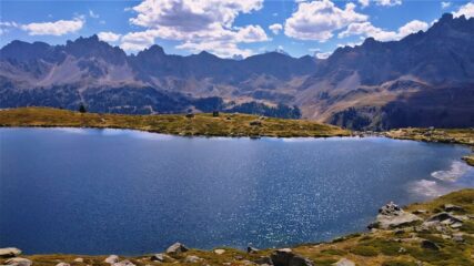 Il bellissimo Lac Laramon visto scendendo dal Lac du Serpent