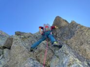 Bella roccia nell'ultimo gendarme