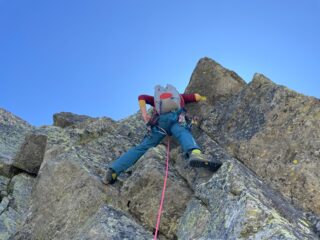 Bella roccia nell'ultimo gendarme