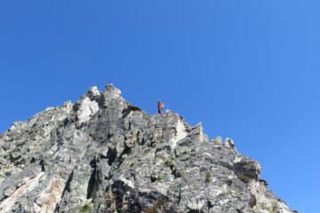 Sul crestone in alto