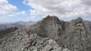 La cresta che collega le due croci.