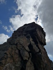 La nostra calata dalla spalla del primo torrione