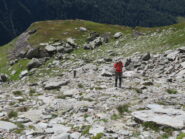 In salita nel valloncello pietroso
