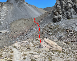 deviazione per Conque de Panestrel