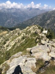 La cresta di salita