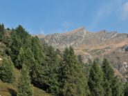 Il Pizzo Ragno visto da Sud, salendo al Geccio