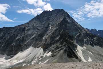 Il severo versante nord del Mont Gelé