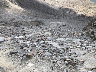 Detriti: più ripido a vedersi che a farsi......