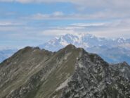Le due cime del Togano con il Rosa sullo sfondo