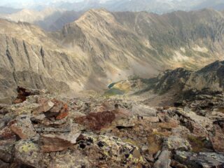dalla cima vista sul Vallone del 'Ischiator