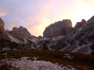 Catinaccio d'Antermoia alle prime luci.
