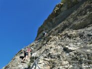 Dopo il tratto iniziale in traverso iniziano i tratti più verticali