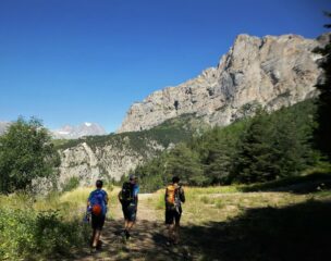 Rientro sotto Les Tenailles