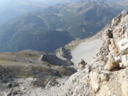 Salendo alla Perona uno sguardo verso il Petit Vallon