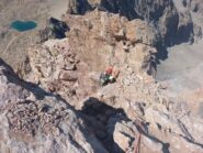 Passaggio poco sotto la vetta