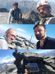 In cima alla Grivola con Robi, abbiamo portato un libro di vetta che mancava