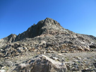 Il contrafforte roccioso della Testa della Rovina (m.2981)