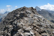 La vetta del Vallonet, in discesa verso il colle