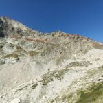 Percorso di salita alla Testa di Bresses Nord visibile salendo verso il Colletto di Valasco.