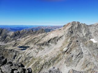 Dalla cima verso i lacs Bessons