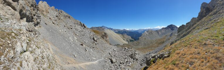 l'ostica discesa dal Col du Lauzon