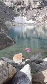 Lago blu del Gelas