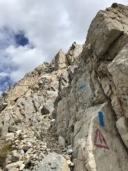 Gli ultimi metri sotto cima est