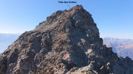 Il tratto di discesa poco solido