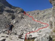 Ultimo pianoro (conca) a 250m dal passo.