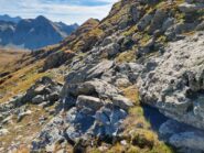 tratto con rocce rotte