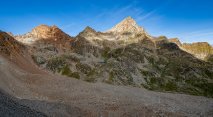 Vista dal Colle di Leppe verso l'Emilius