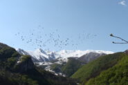 Ancora tanta neve sulle cime a inizio maggio...