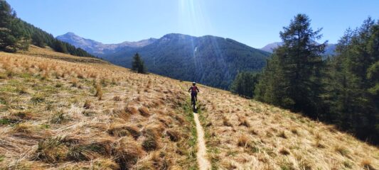 Sul traverso sopra il fondovalle 