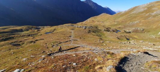 Discesa di nuovo splendida sotto il rifugio