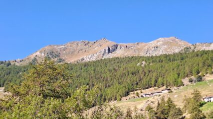 La cresta percorsa
