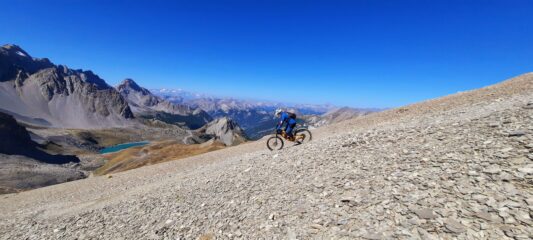 La dorsale verso il colle ciclabile al 100%