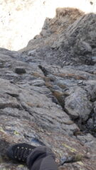 sulla cresta nord alla Golai..in basso il Col Puracere..