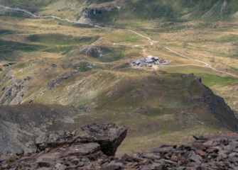 Vista verso il rifugio