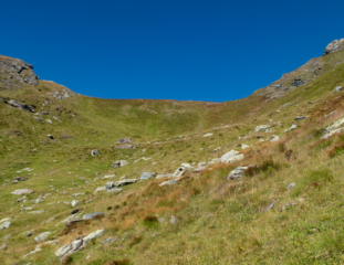 Ultimo strappo per arrivare al colle 