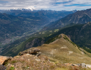 Vista dall'Ommo verso la Croix di Sale'
